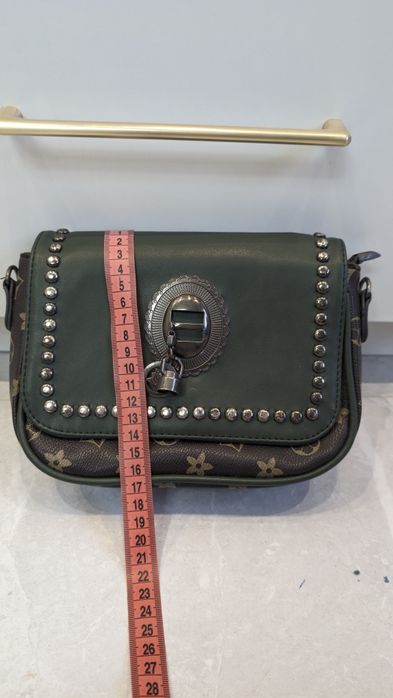 Сумка клатч LV, зеленого кольору