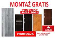 Drzwi wejściowe ZEWNĘTRZNE do mieszkania-Antywłamaniowe +MONTAŻ GRATIS