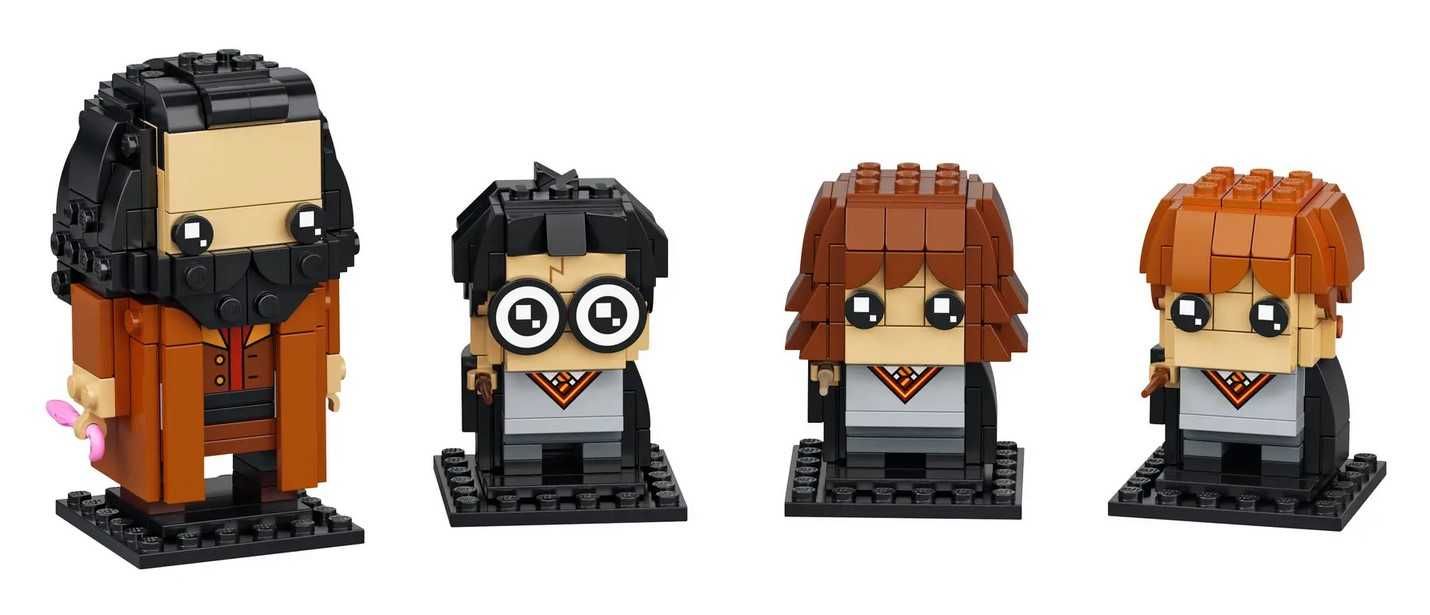 Klocki LEGO 40495 | Brickheadz | Harry Potter, Hermiona, Ron i Hagrid