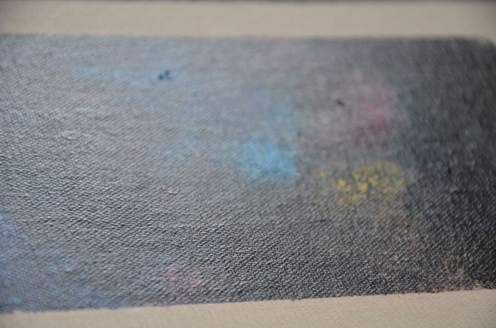 Obraz abstarkcja, malowany ręcznie farbami akrylowymi 21x15cm