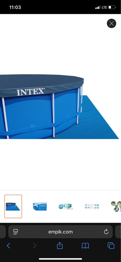 Basen intex + trampolina gratis