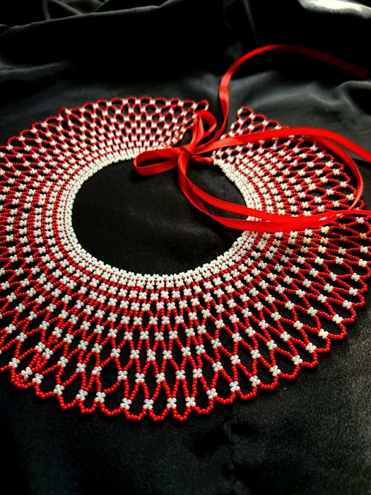 Силянка, кольє, намисто, виріб з бісеру, етно виріб