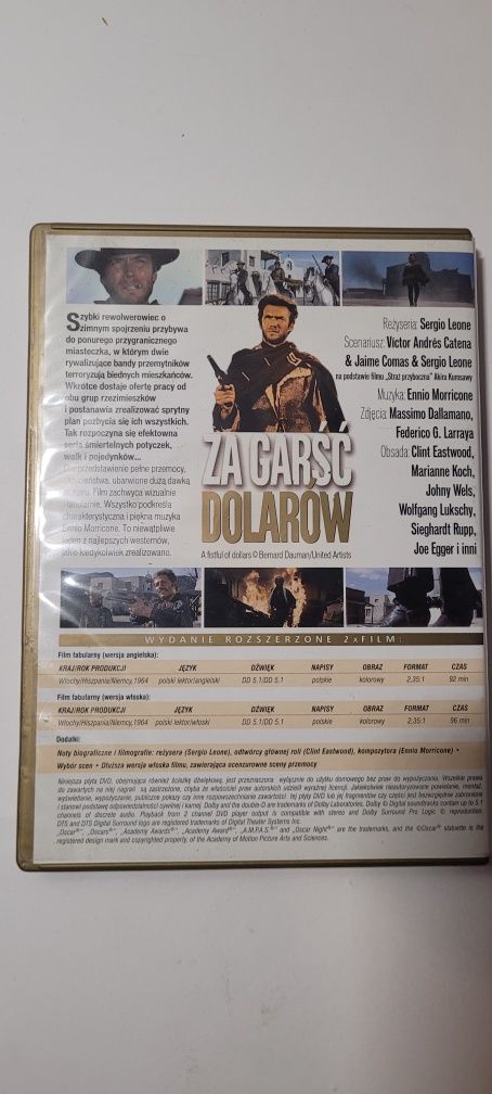 Film A Fistful of Dollars (Za garść dolarów) płyta DVD