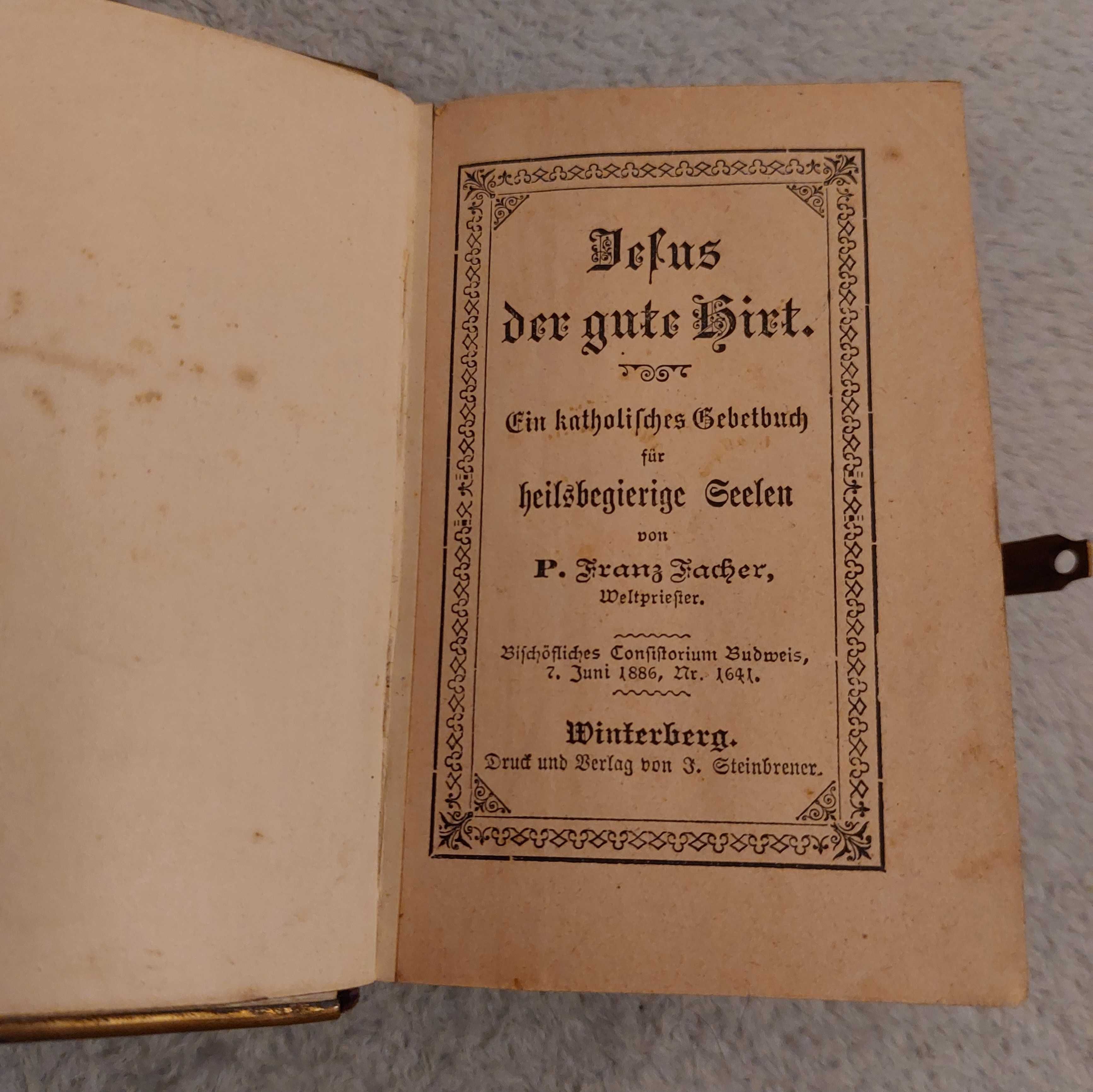 zabytkowa książeczka do modlenia, modlitewnik z 1886 r. antyk