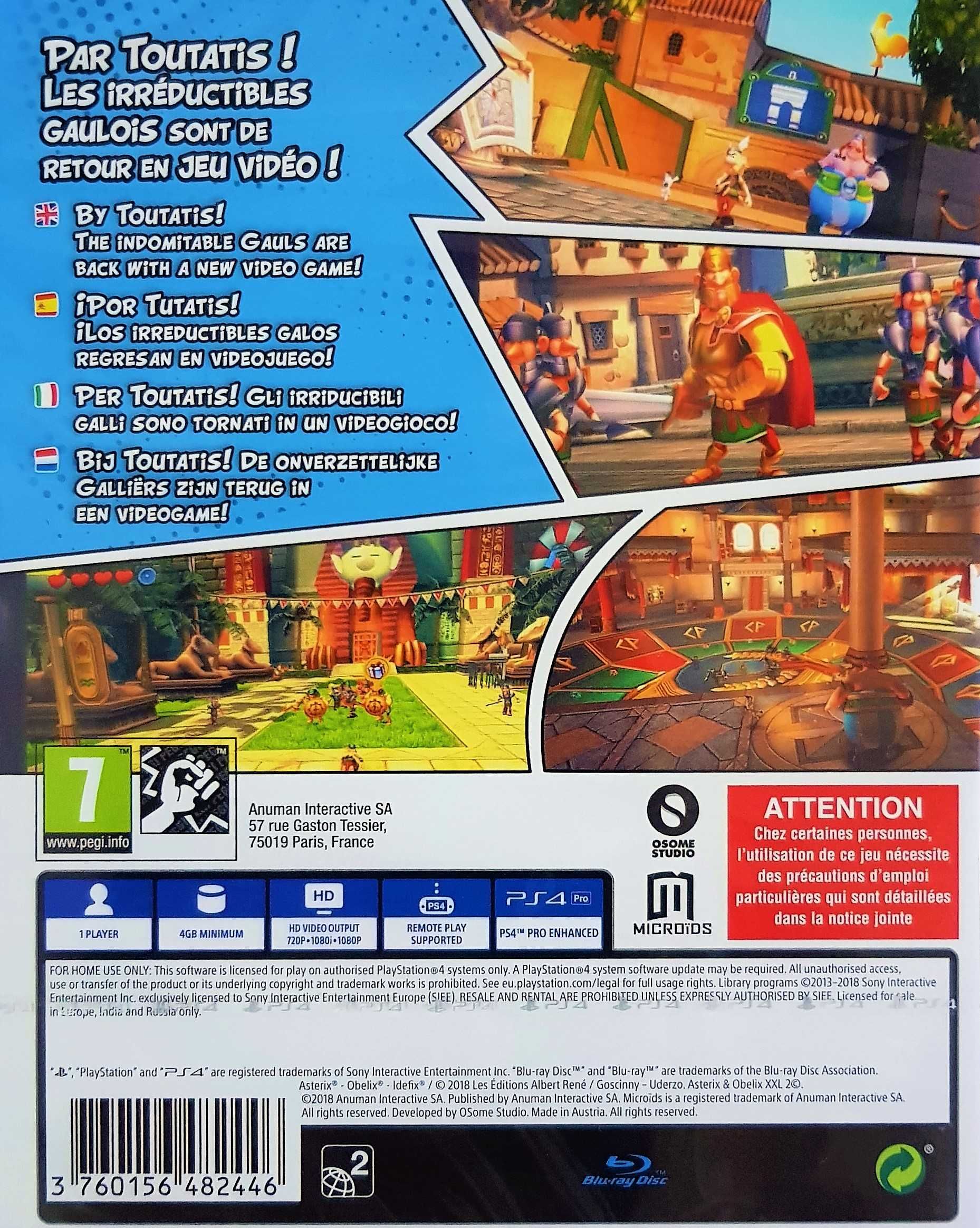 Asterix & Obelix XXL 2 PL Playstation 4 PS4 PS5 Nowa Sklep Multigames