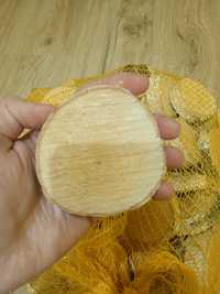 Plastry drewna 6-7 cm średnicy 100 sztuk