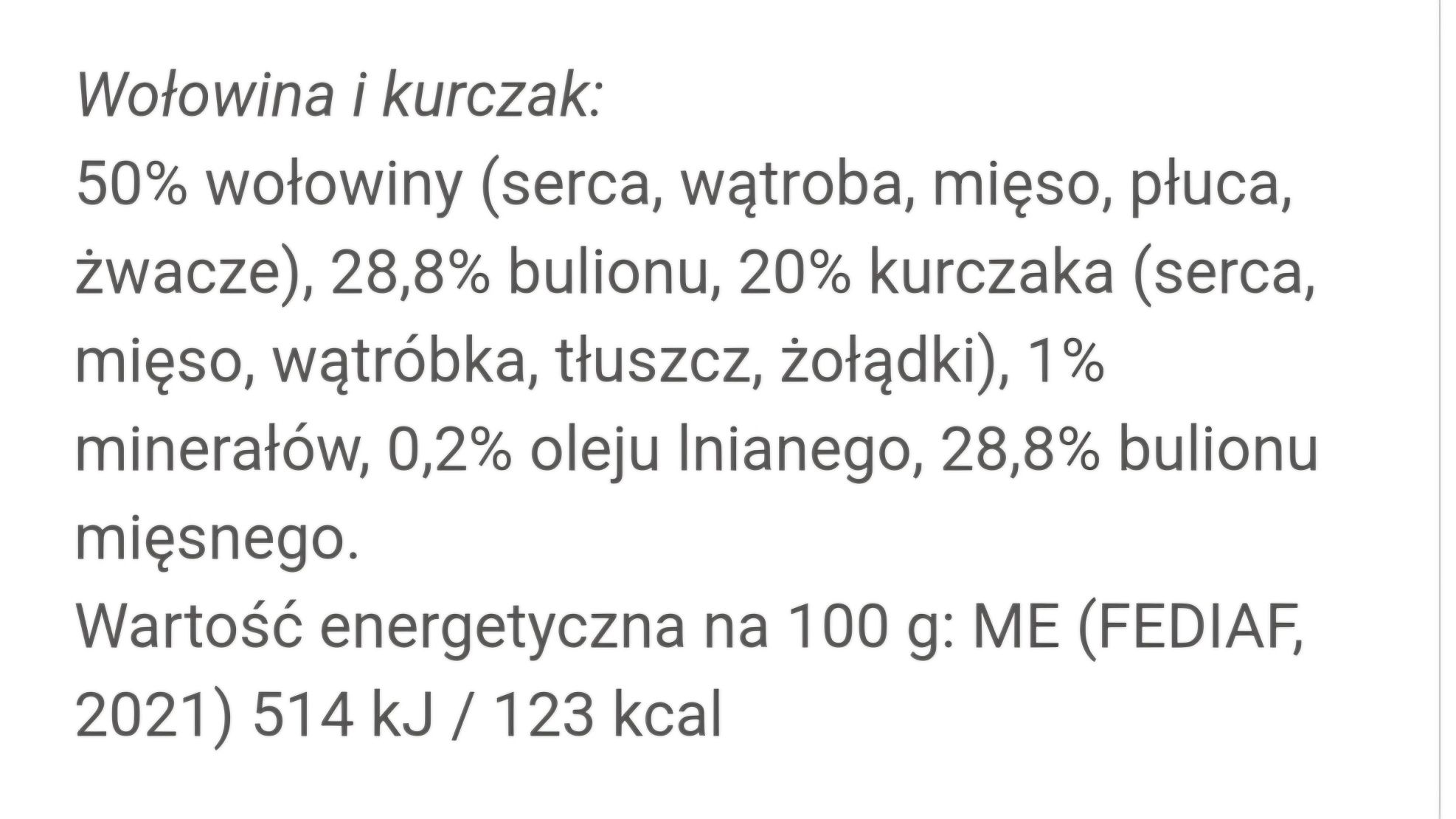 24x800g Rocco WOŁOWINA kurczak bez ZBÓŻ 
Wysokiej jakości mięsna karma