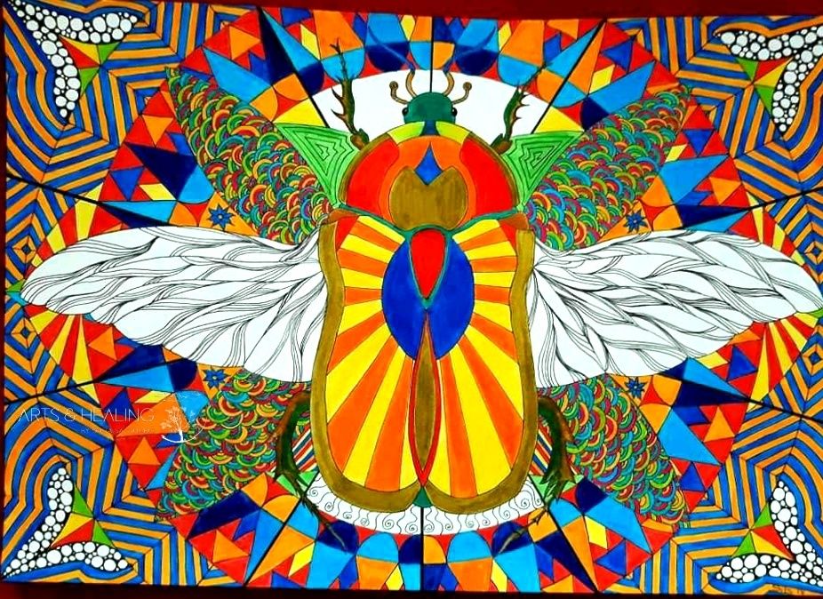 Pintura Escaravelho Arquétipo