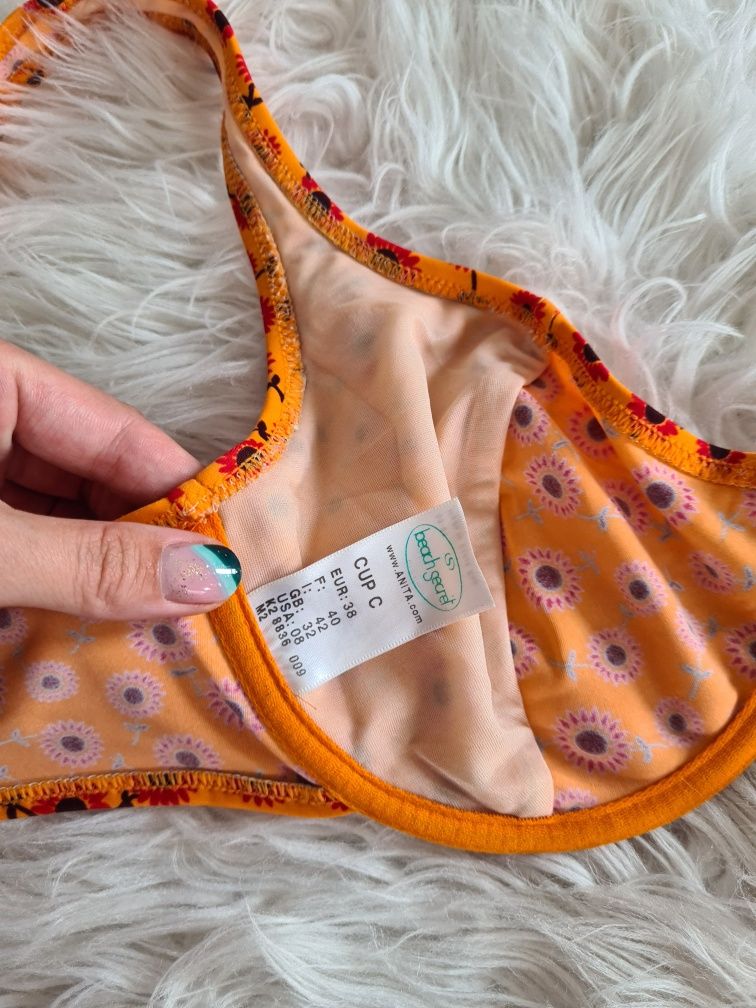 Vintage H&M M 38 C bikini strój kąpielowy kostium dwuczęściowy lata 70