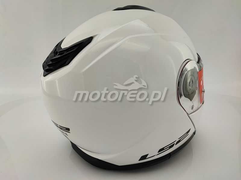 WYPRZEDAŻ Kask Szczękowy Blenda LS2 FF908 Strobe II Biały Połysk