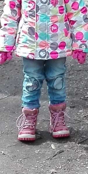 Różowe kozaki zimowe bardzo ciepłe Lasocki Kids - rozmiar 26