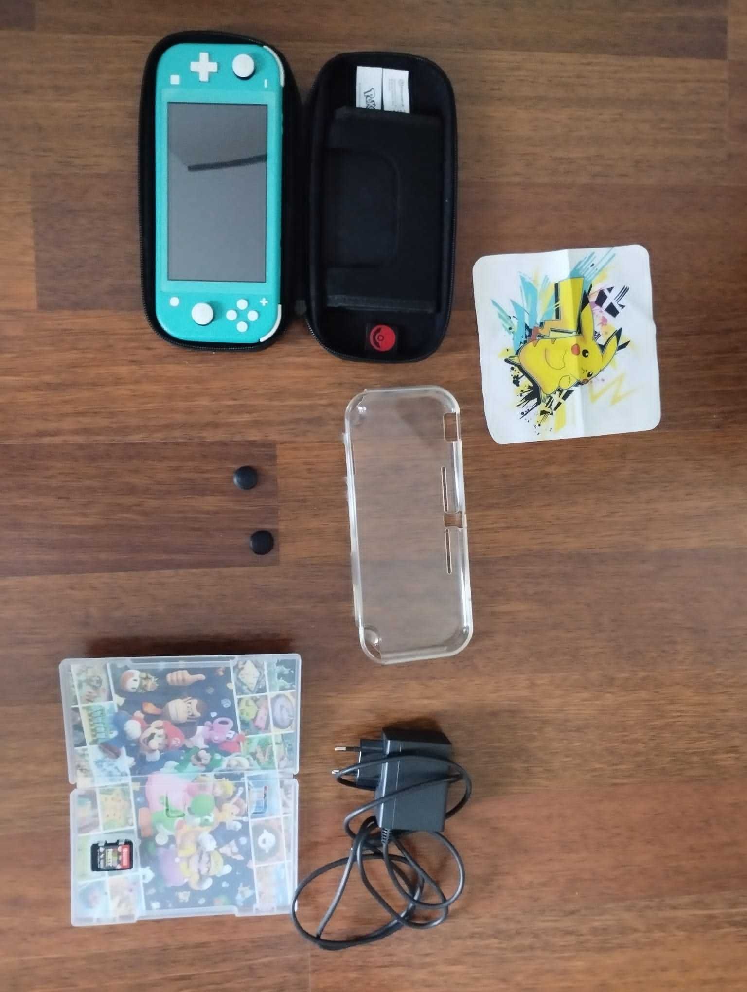 Nintendo switch lite + Mario Party superstar+ etui+ cover