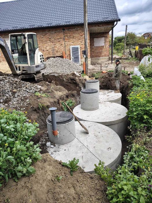 СЕПТИК за 1 день Каналізація для будинку / Підключеня / Бетонні круги