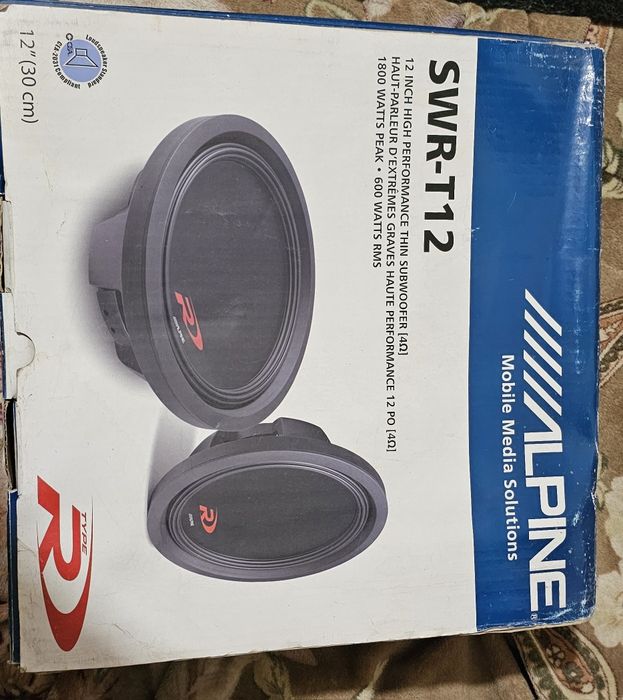 Alpine t12 сабвуфер