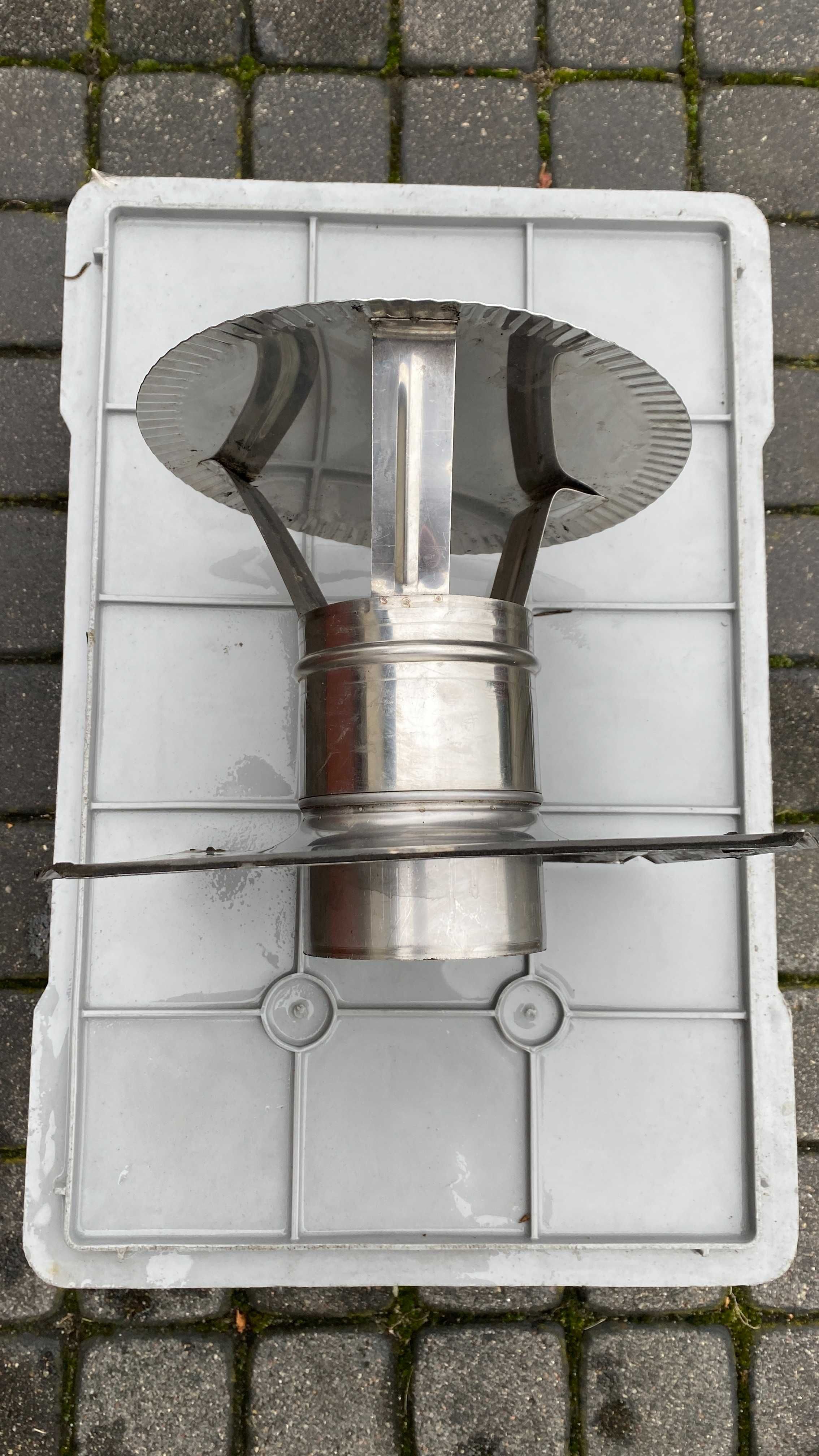 Daszek kominowy, uniwersalny, wywietrznikowy, nierdzewny 100 mm