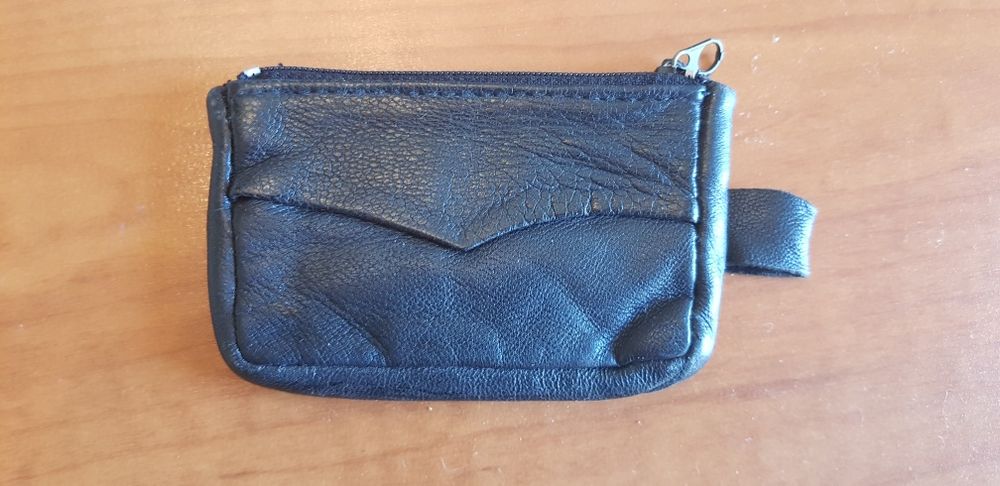 Portfel etui brelok do kluczy-skóra naturalna