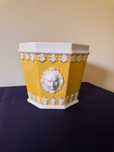 Vaso Oitavado tons Amarelo e Ouro Vista Alegre
