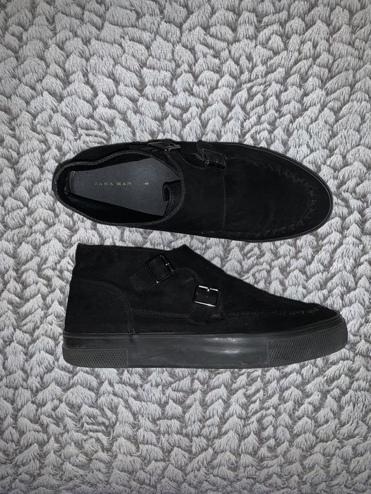 Ботинки черевики чорні чоловічі Zara