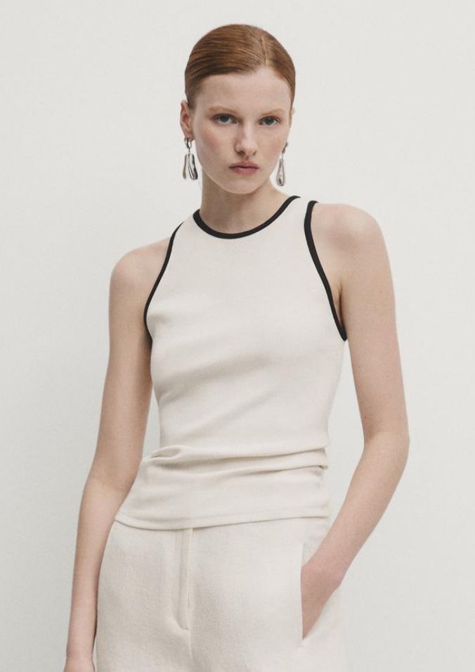 Майка разные хлопок  Massimo Dutti