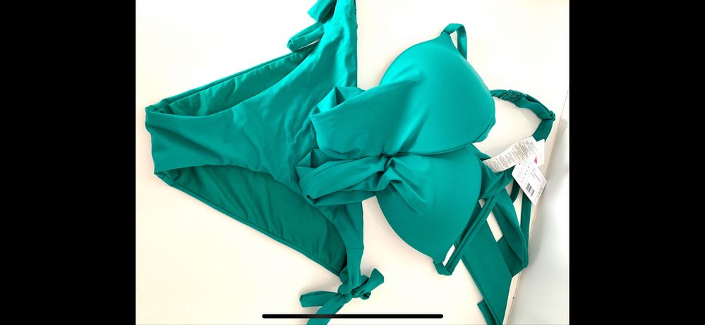 Strój  kąpielowy bikini dwuczęściowe emerald green