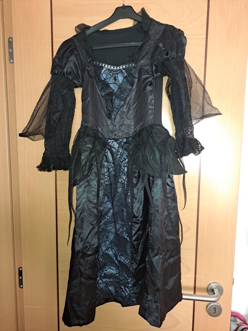 Vestido Rainha do Hallowen 4 a 6 anos