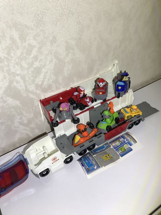 Автовоз камаз фура машина щенячий патруль 7 героів