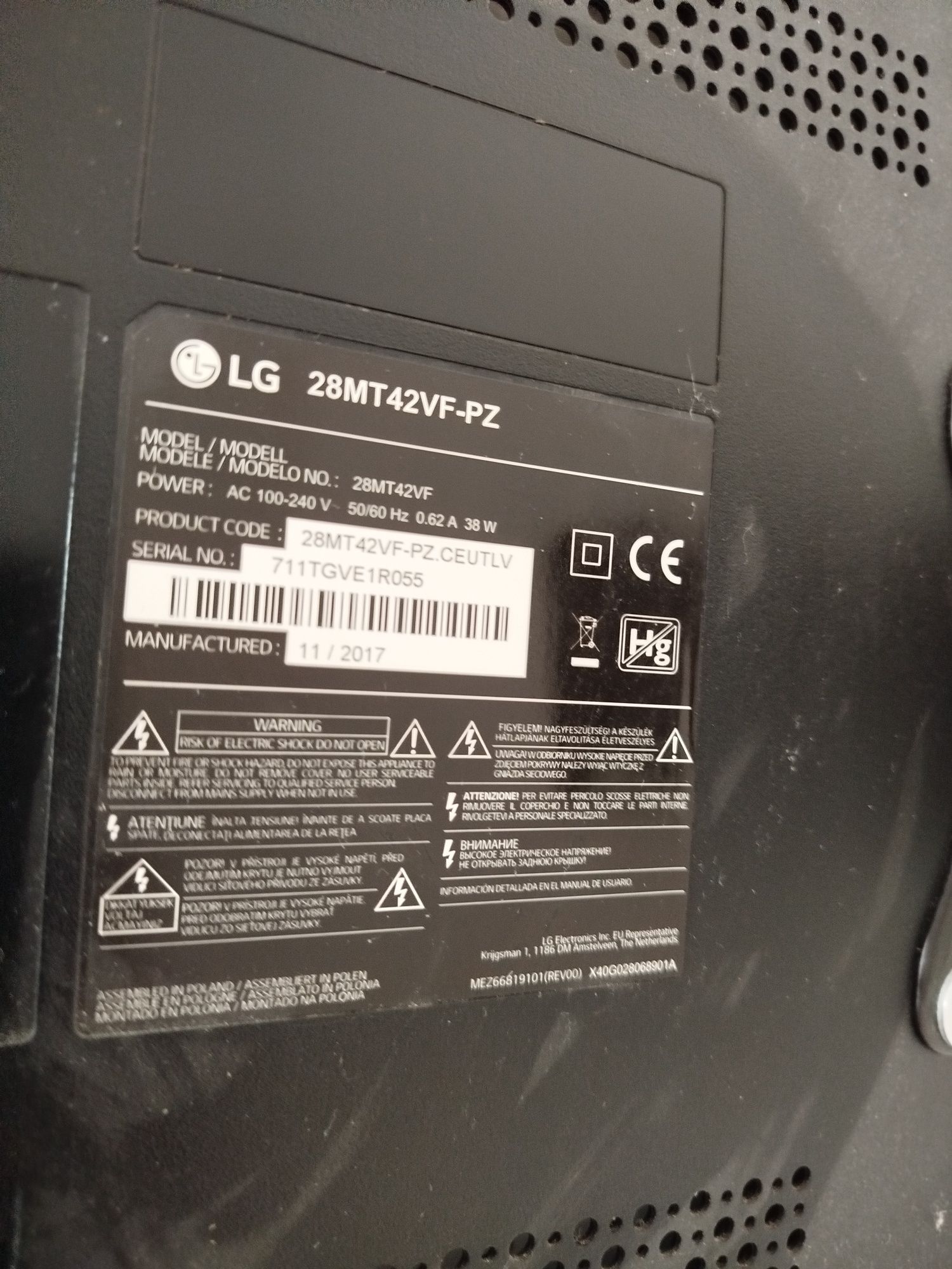 TV LG - 28MT42VF
