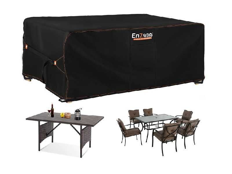 Чохол брезент для садового столу Enzeno, водонепроникний, Оксфорд 420D