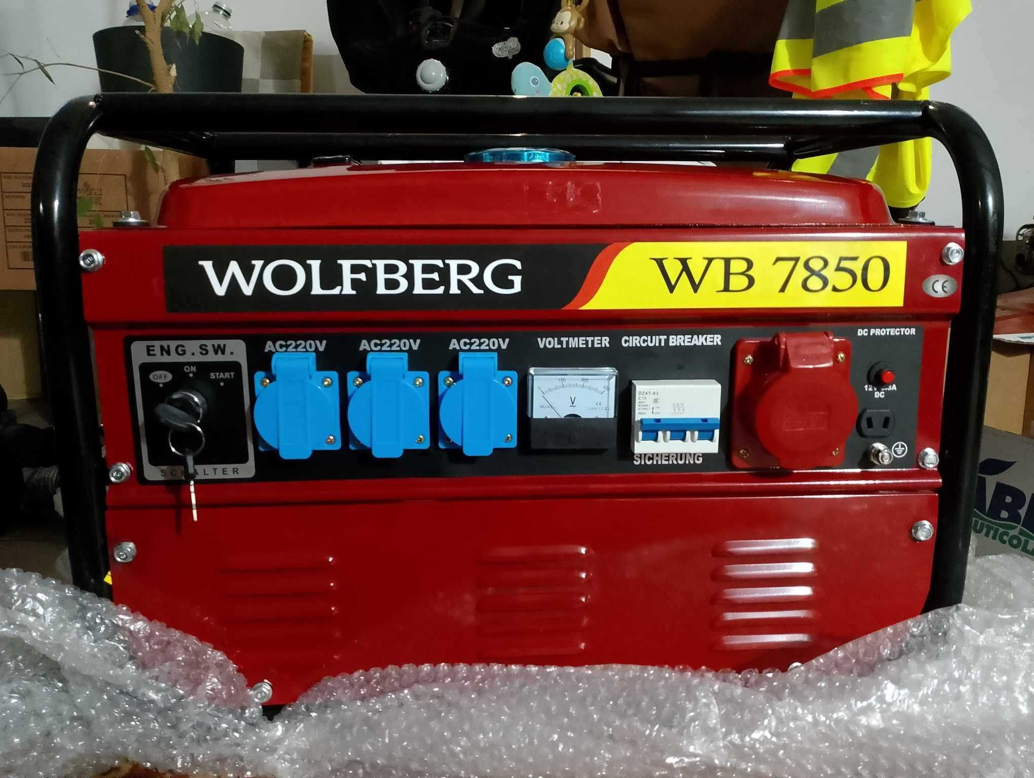 Sprzedam agregat prądotwórczy WOLFBERG WB 7850. 9,8 KW 3-Fazowy