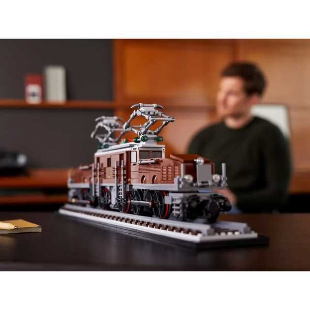Конструктор коричневий Локомотив Крокодил сумісний з Lego 1271 деталь