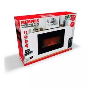 Lareira elétrica Memphis 1800W
