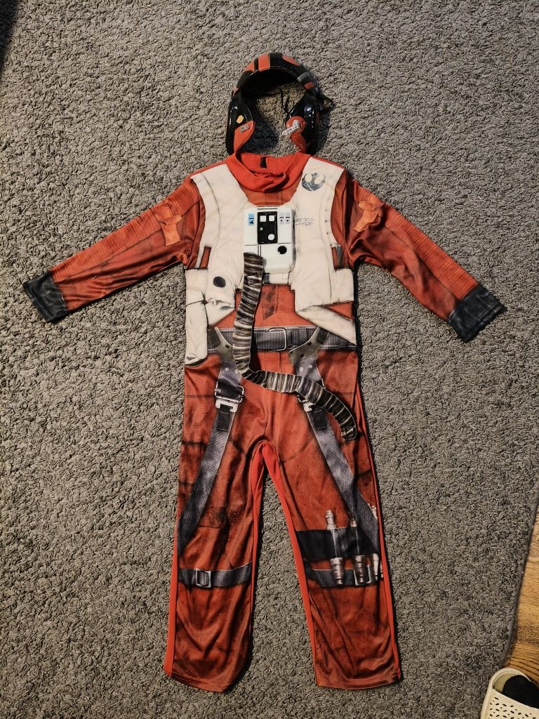 Strój pilota xwinga ,Star Wars, z maską