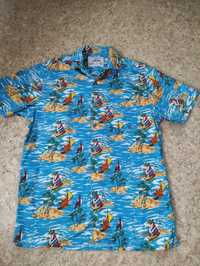 Рубашка гавайская р.L-XL объем 118см длина 78см