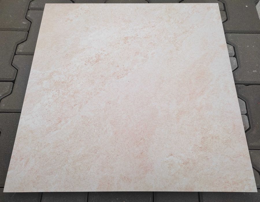 Płytki podłogowe 60x60 cm gresowe - kremowe. Gatunek 1