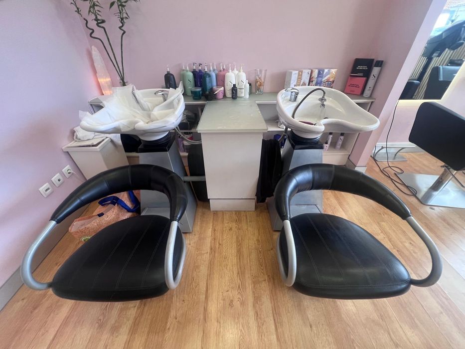 Rampas de lavagem de cabeleireiro