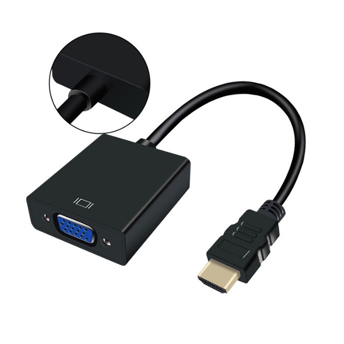 HDMI-VGA адаптер переходник конвертeр +аудио+питание HDMI2VGA Т2 TV PS