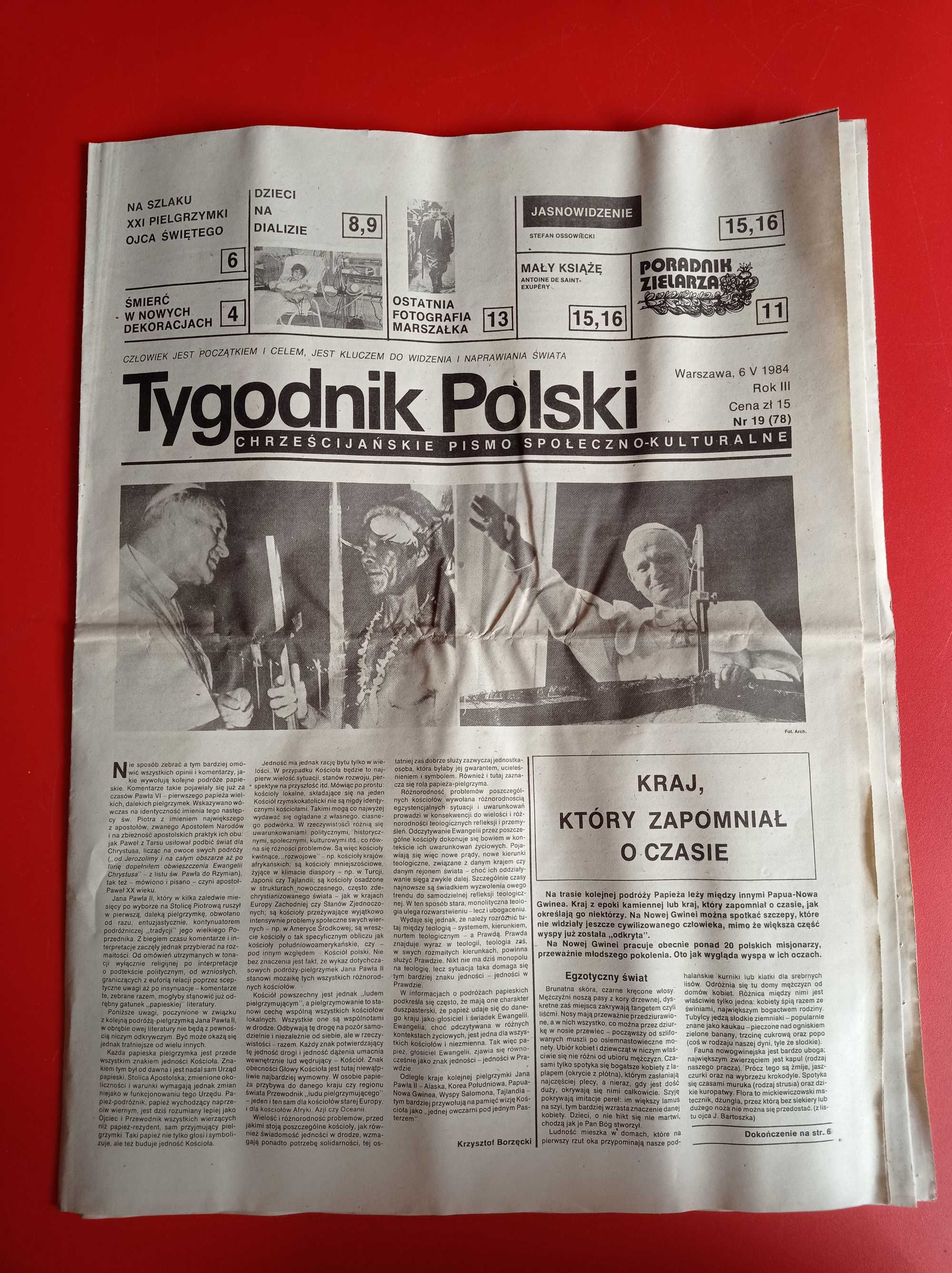 Tygodnik Polski, nr 19/1984, 6 maja 1984