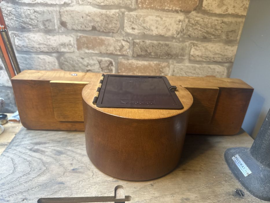 Skrzynia obudowa zegara kominkowego+gongi