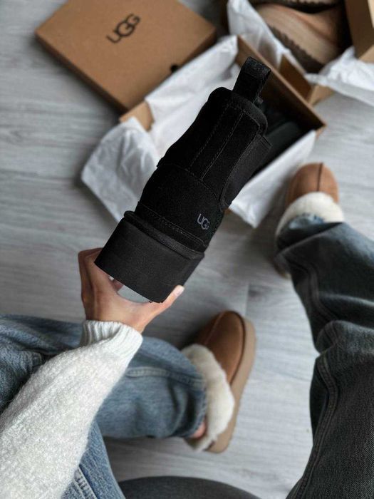 Угги/Угг/Уггі/Уги/Угі/UGG Australia Platform Chelsea Boot Black