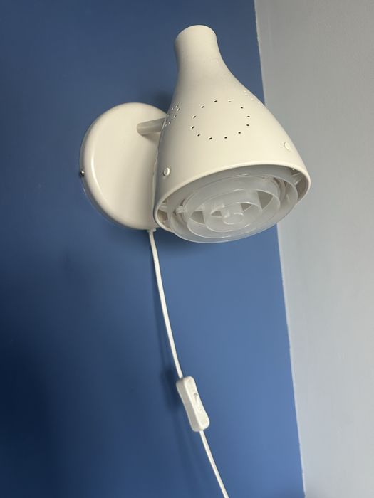 Lampa ścienna Ikea Snöig biała