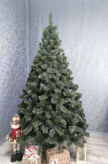 Новорічна ялинка штучна ПВХ Искусственная елка зеленая заснеженная ЕЛЬ