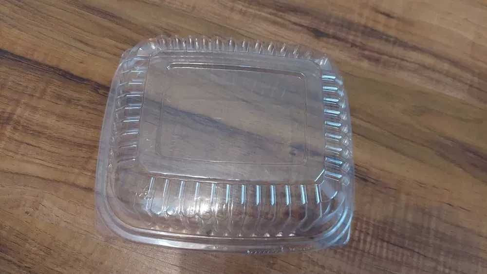 Pojemniki NOWE sałatkowe owalne z pokrywkami PET 750ml 50 sztuk