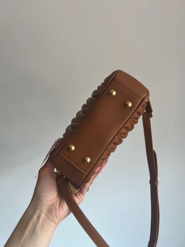 Torebka Miu Miu arcadie matelasse nappa brown