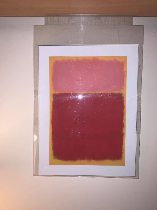 Litografia de Pintura a óleo de Mark Rothko (1961)