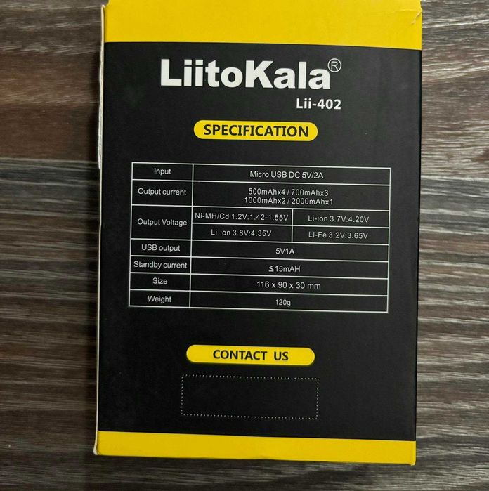 LiitoKala Lii-402 универсальное зарядное устройство