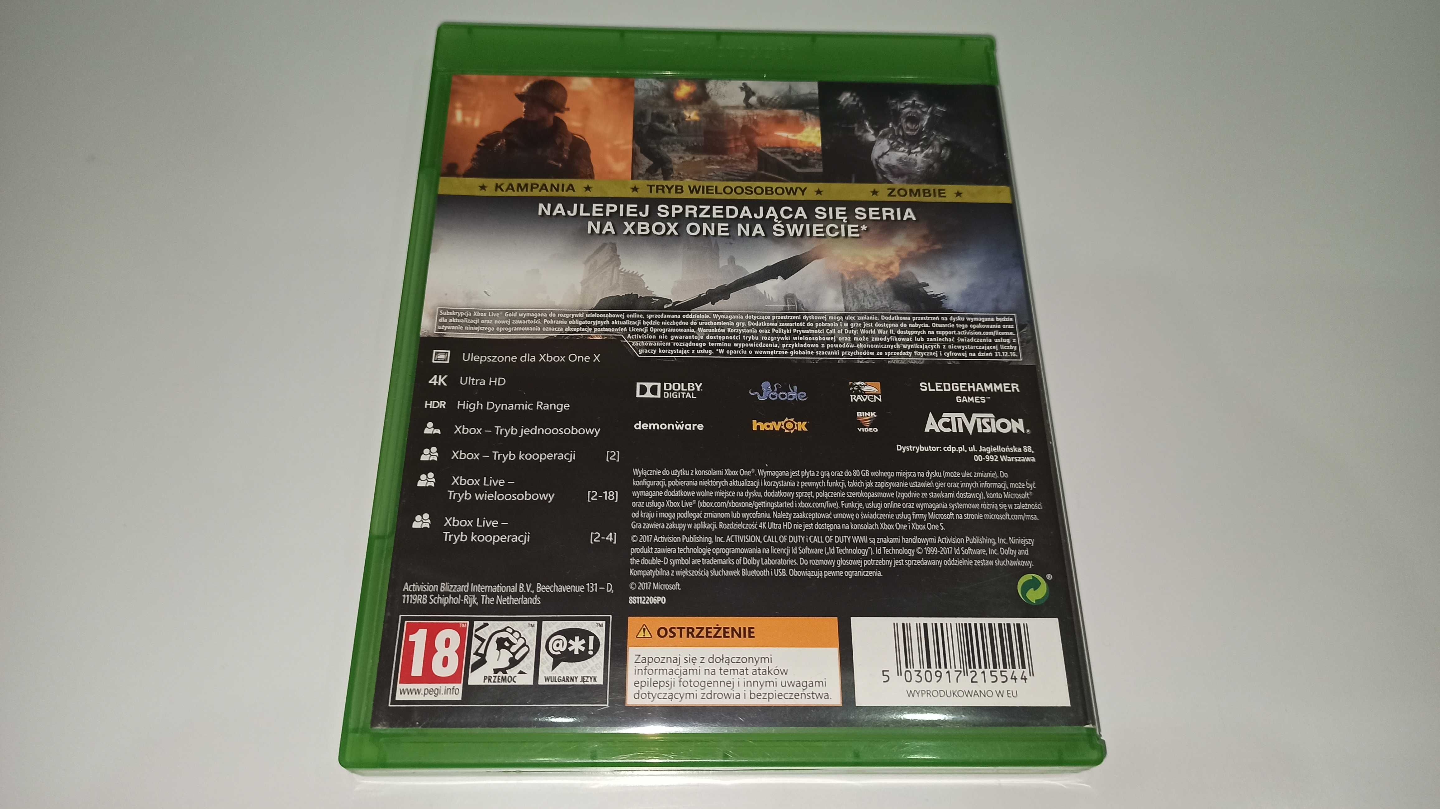 xbox one CALL OF DUTY WWII PL postacie mówią po polsku dubbing v4