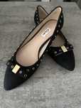 Baleriny zamszowe czarne Clarks
