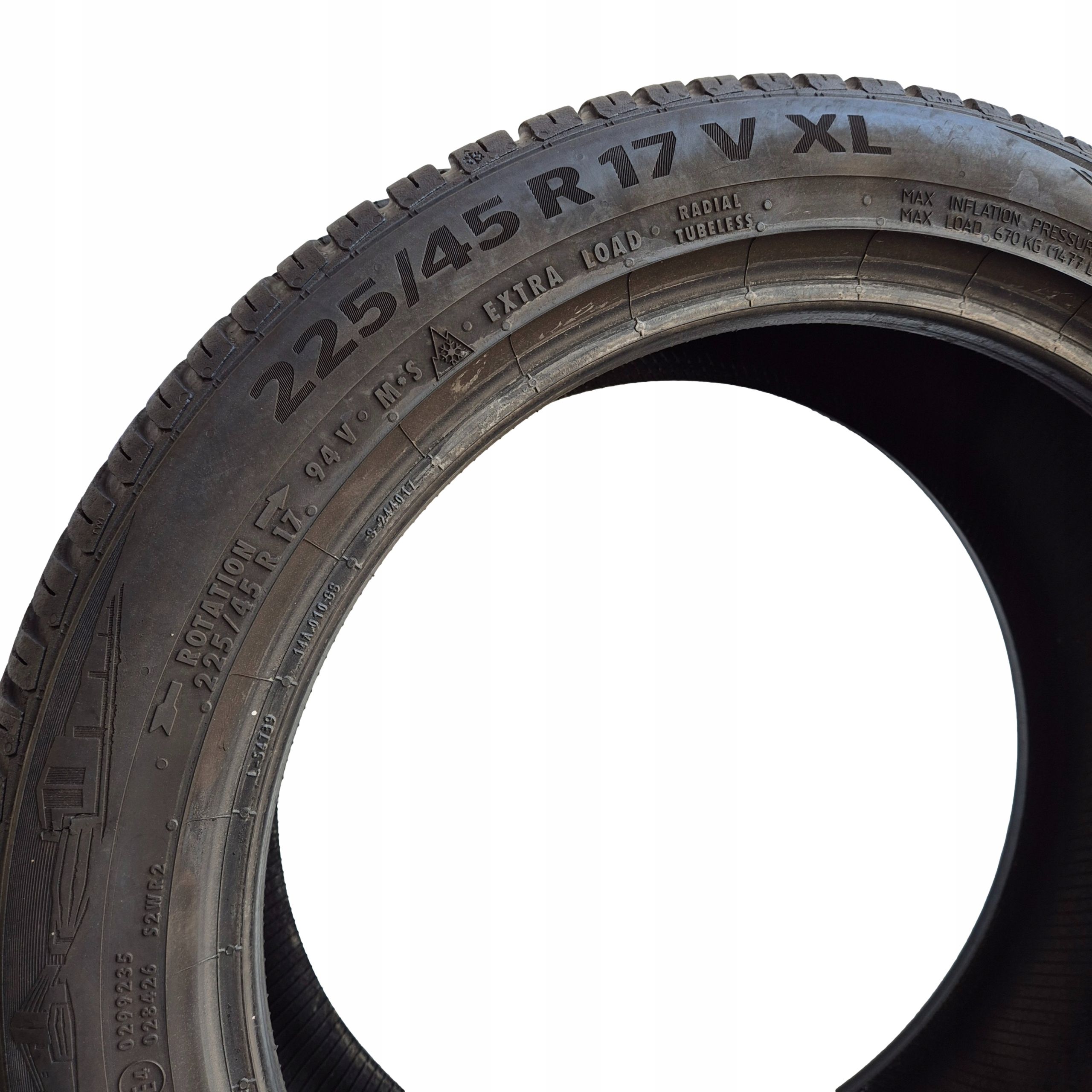 Continental allseasoncontact 225/45 R17 94V 6.5mm 2021