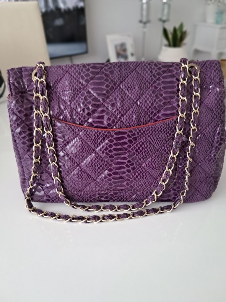 Torba damska Chanel Fioletowa