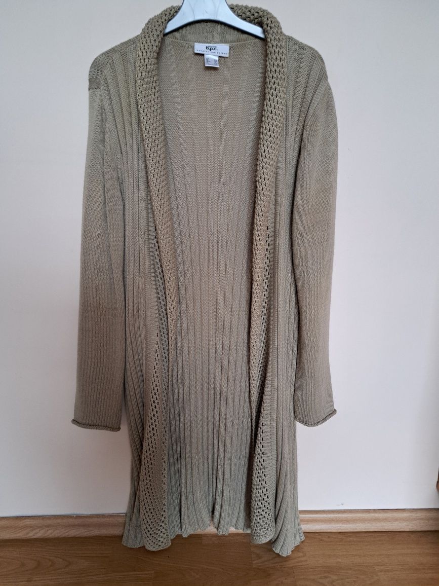 Sweter długi beżowy Bonprix r. 36/38